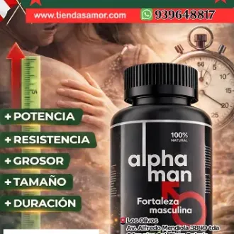 ALPHA MAN llegó para elevar tu potencia al máximo.