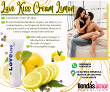 Lubricante comestible loves kis limón cel 993890429