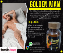 SEXSHOP GOLDEN MAN PARA AGRANDAR EL PENE Y AUMENTA LA TESTOSTERONA